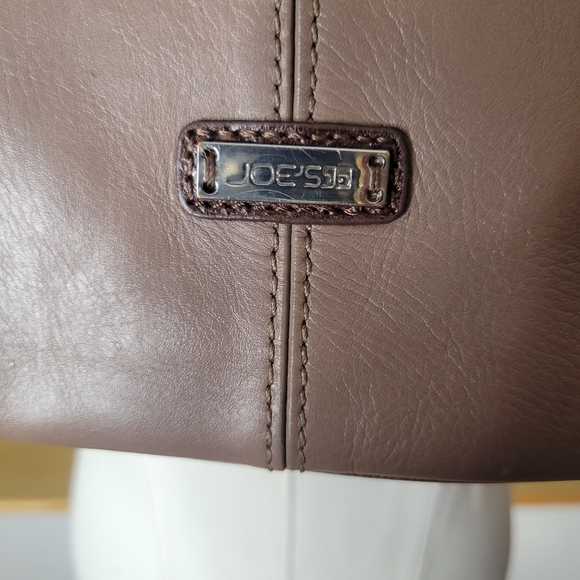 Vintage Joe's Jeans Leather Crossbody/Cluch Purse Handbag Brown Tan - Picture 3 of 12